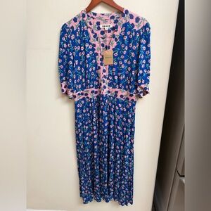 NWT Boden Lily Jersey Midi Tea Dress
